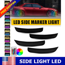 For 2015-2021 Chrysler 300 300c 300s 4pc Front Rear Led Bumper Side Marker Light For 2015-2021 Chrysler 300 300c 300s 4pc Front Rear Led Bumper Side Marker Light