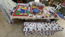 VTG Lot Paddington Bear Collection Nursery Bedding Wall Stationary Light 30 Pcs