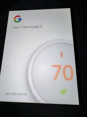 Google Nest Thermostat E Pro Edition T4001ES A0063 White Open Box Complete