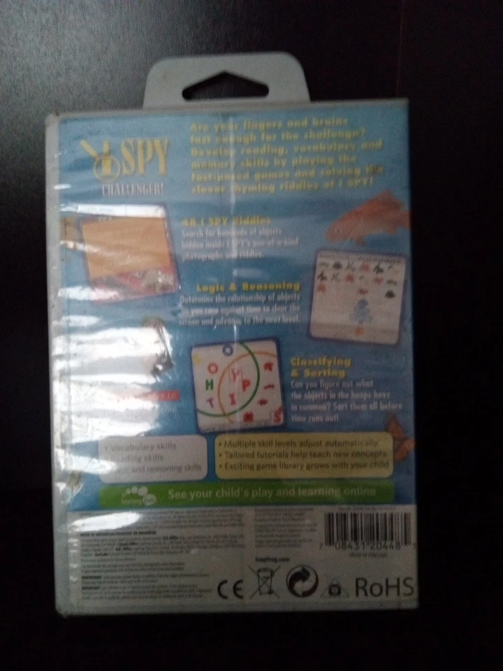 Leap Frog Leapster I Spy Challenger Cartridge 1st-4th Grade 6-10 Years ~ Trl8#6 - Image 2 of 2