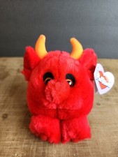 Vintage 1997 PUFFKINS LIMITED EDITION RED DEVIL Halloween Stuffed PLUSH TOY