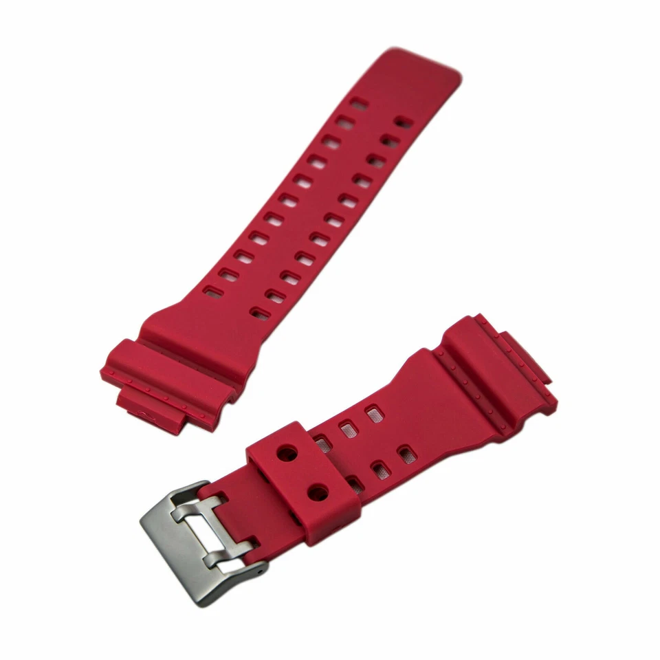 Correa de reloj Hadley Roma 16 mm de ancho roja. Se adapta a Casio G-Shock. MS3220 Foto 2 de 4