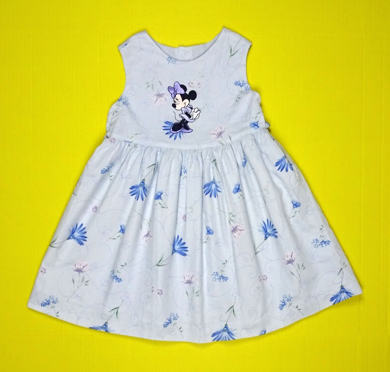 The Disney Store Vintage Minnie Mouse Sleeveless Dress Girls 4 5 Embroidered vtg