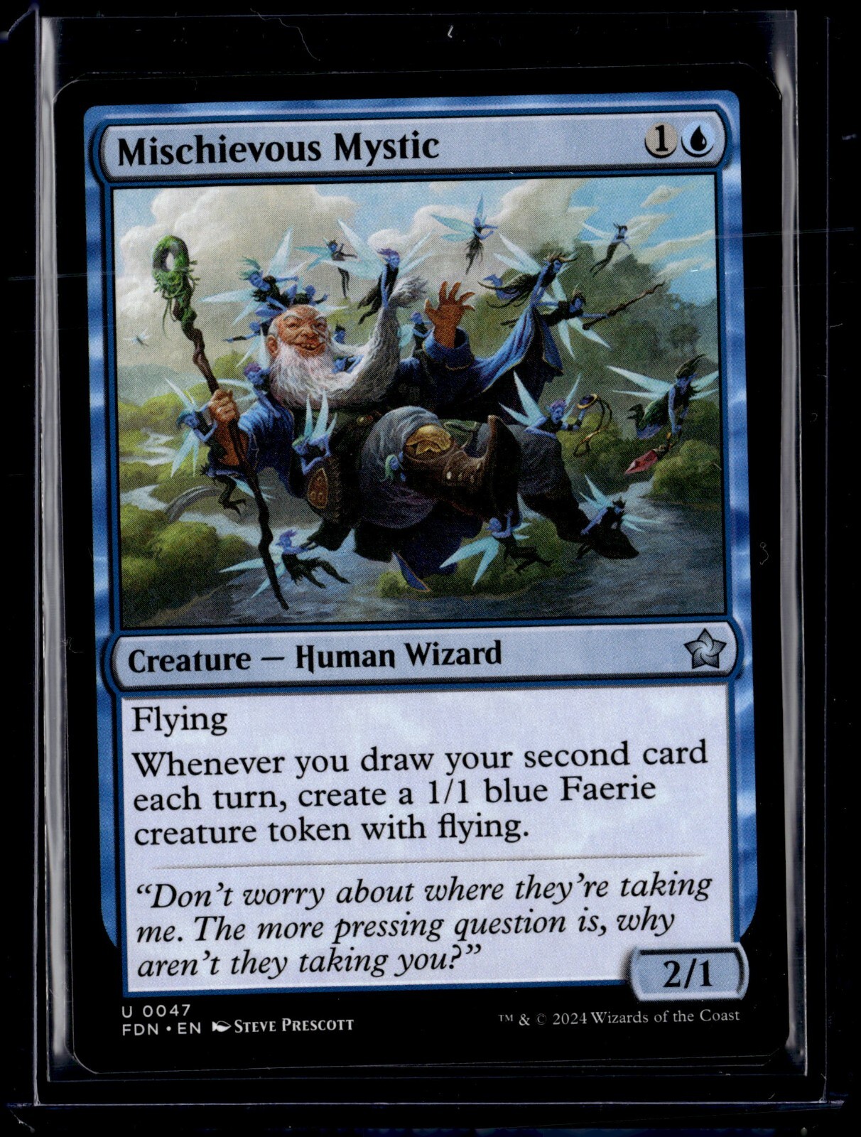 Mischievous Mystic - 47 - FDN - NM - MTG Magic the Gathering