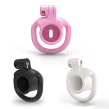 Male Chastity Cage Sissy Tube Inverted Deep Throat Negative Penetration Padlock