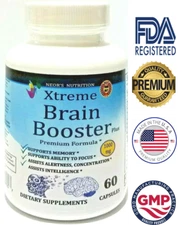 Brain Booster Supplement Memory Focus Mind & Clarity Enhancer Nootropic Pills