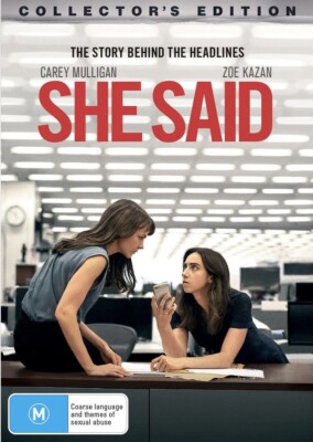 SHE SAID-Carey Mulligan, Zoe Kazan-DVD-Region 4-New AND Sealed
