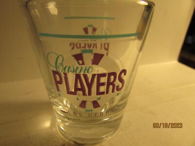 Las Vegas Casino Players Club - Las Vegas,NV.-logo on Standard  Shot glass- new