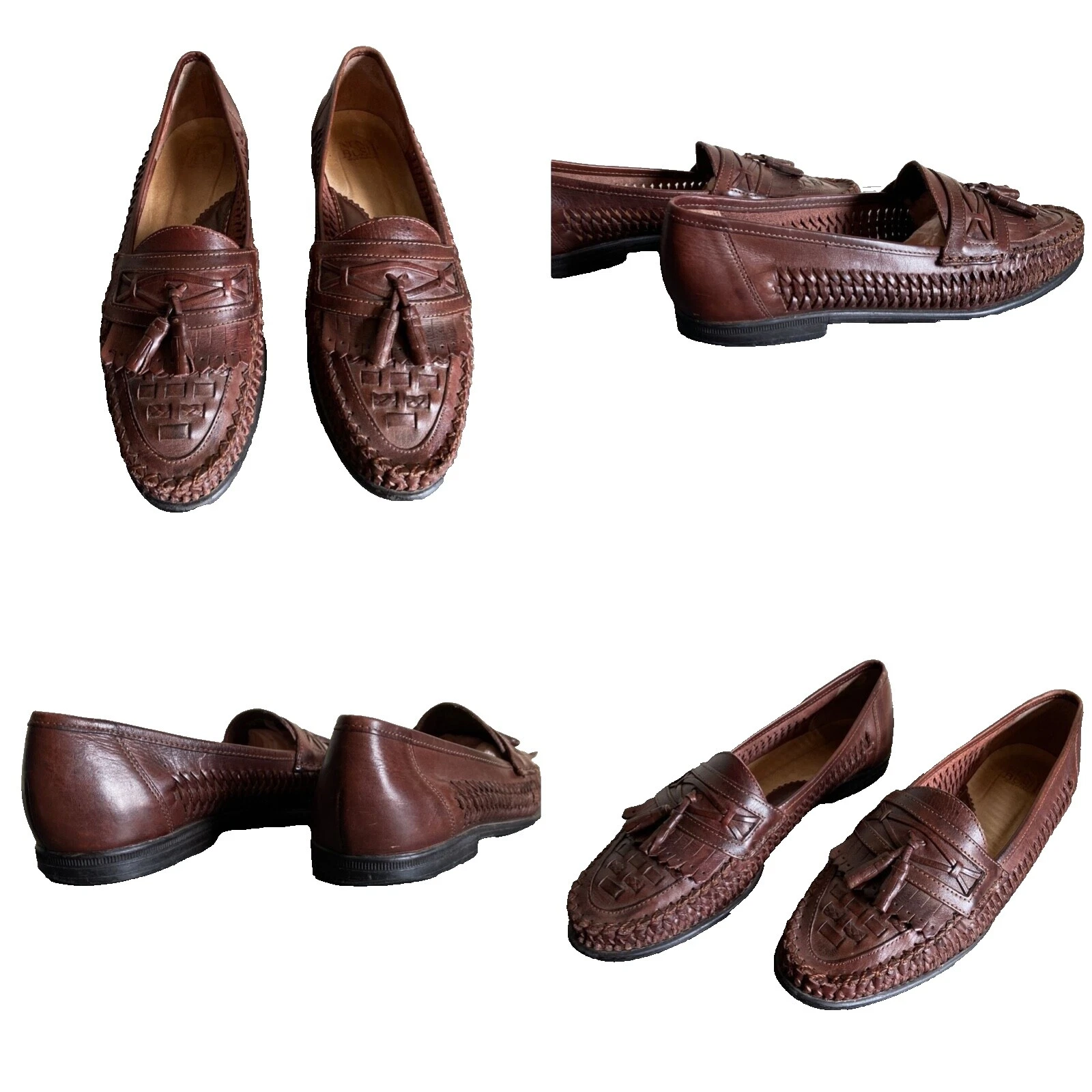 Calzado vintage de cuero para hombres Nunn Bush para