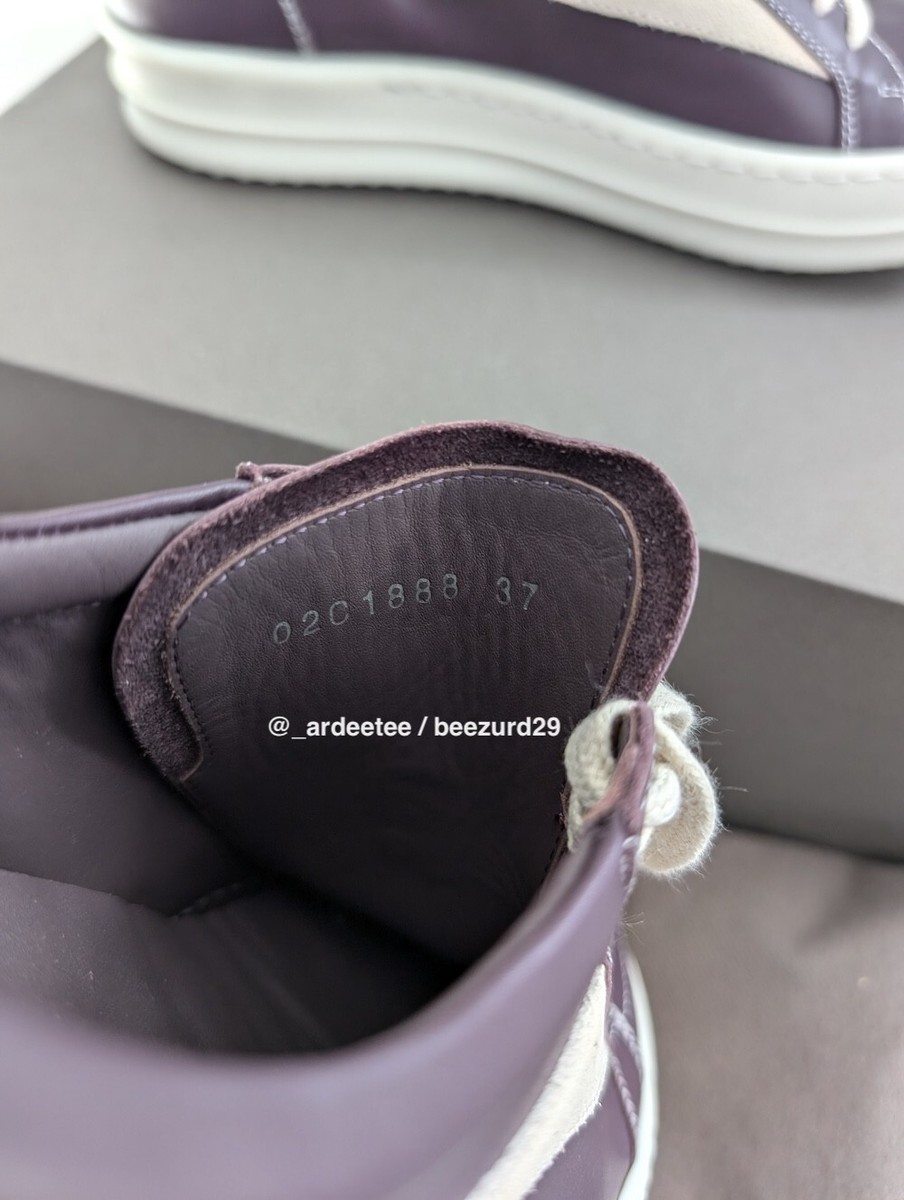 NEW* RICK OWENS LEATHER VINTAGE SNEAKS VANS SNEAKERS FW23 NEW* RICK OWENS LEATHER VINTAGE SNEAKS VANS SNEAKERS FW23