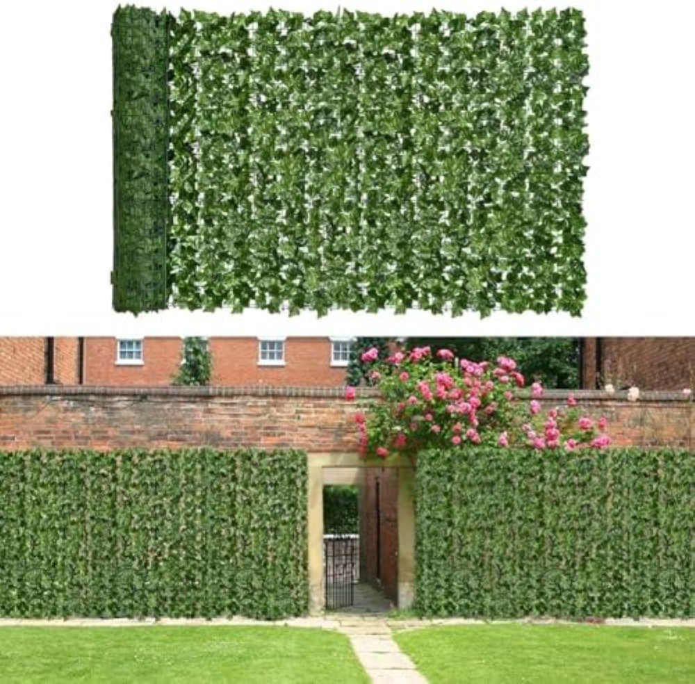 Siepe Artificiale HUIMO Edera Finta per Recinzione e Balcone 1x3m