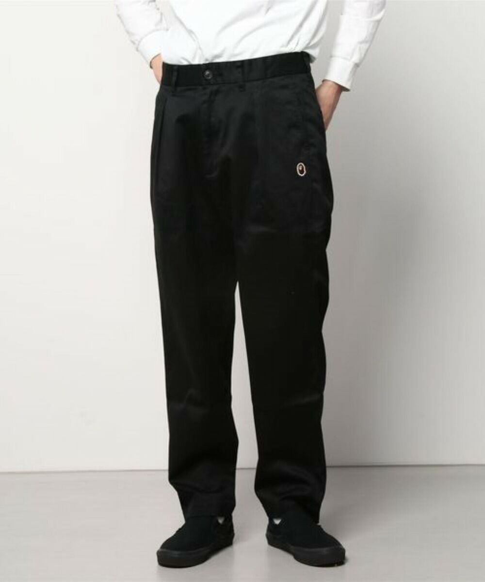 Ape One Point Loose Fit Chino Pant  XL 黒