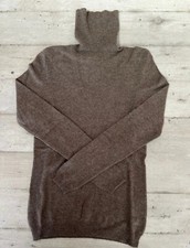 Maglione Pullover Bloomingdale's Cashmere 100% Puro Cashmere Donna TG S Beige