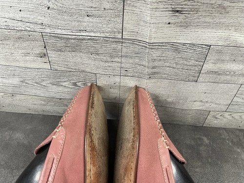 Cole Haan Penny Loafer Damen 10B Schuhe Rouge Rosa Wildleder Leder Slipper Mokassinnaht - Bild 14 von 15