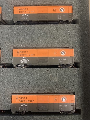N Scale Great Northern Special Merchandise Loader Cars Basic Set GN NTL Couplers - Picture 7 of 8