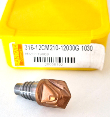 SANDVIK 316-12CM210-12030G 1030 Ø12/120° CoroMill  316 solid carbide head