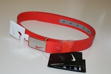NIKE GOLF SLEEK MODERN PLAQUE LEATHER BELT 815849-852 - WOMEN ONE SIZE