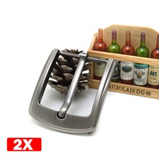 2pcs 40mm Zinc Alloy Metal Pin Single Belt Buckle Men Leather Belt Waist Strap