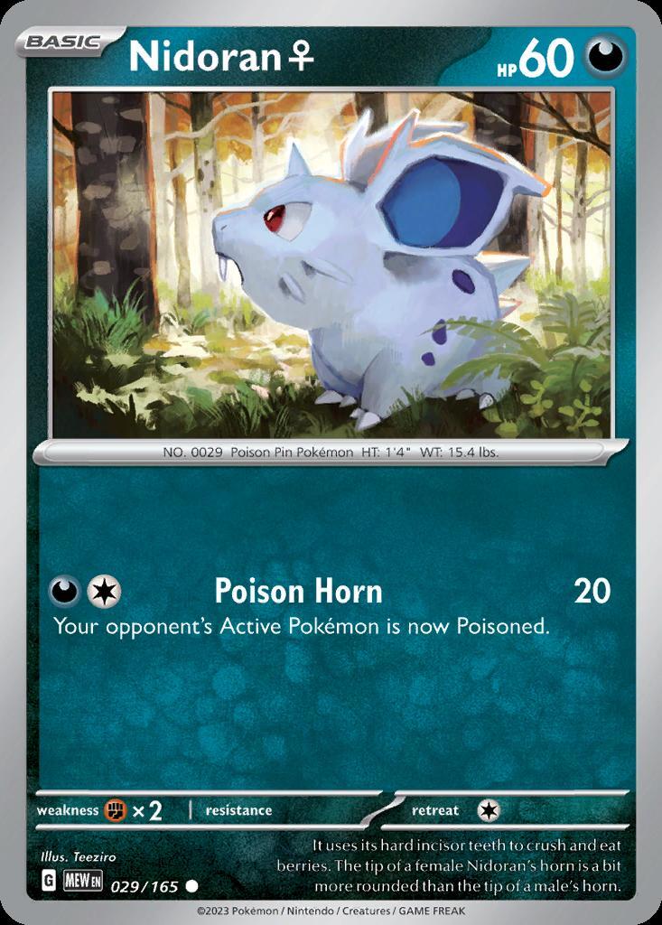 Pokemon Nidoran (29/210) 151 LP