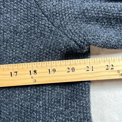 Brand New L.L. Bean Medium 100% Lambswool Gray Cardigan Soft Wool Sweater C15 - Picture 8 of 9