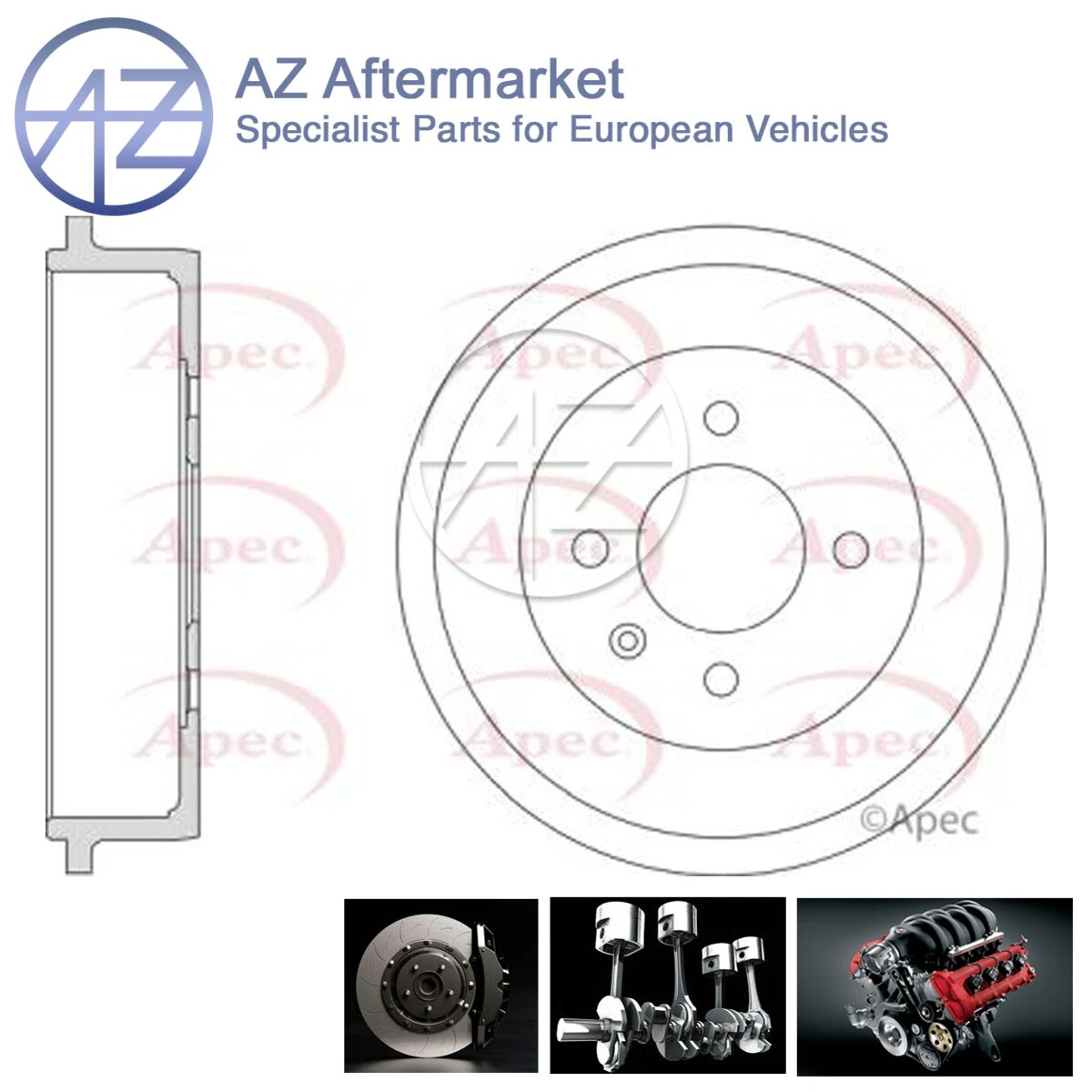 Fits MG 3 2013- MG 3 2016- 1.5 AZ Rear Brake Drum 10135569 | eBay