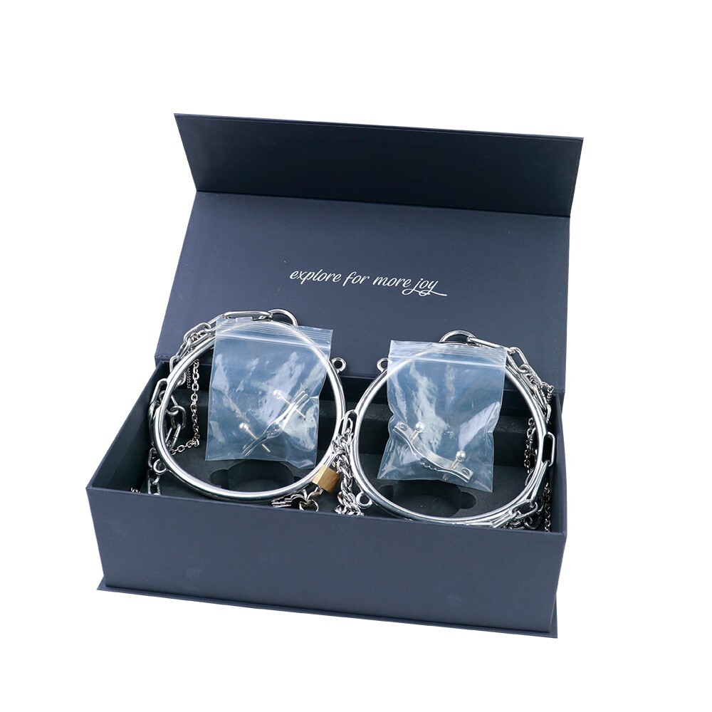 Nipple Clip Cover Chest Bondage clamps Female Bra Breast Binder Wearable Metal