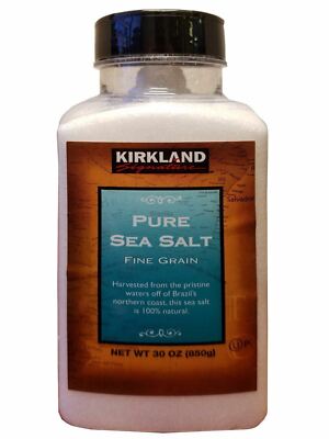 Kirkland Signature reines Meersalz feinkörnig 100 % sicher natürlich 850g