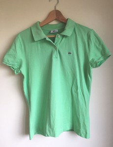 neon green polo t shirt