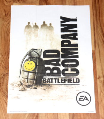 Battlefield Bad Company Xbox 360 PS3 Very Rare Small Poster