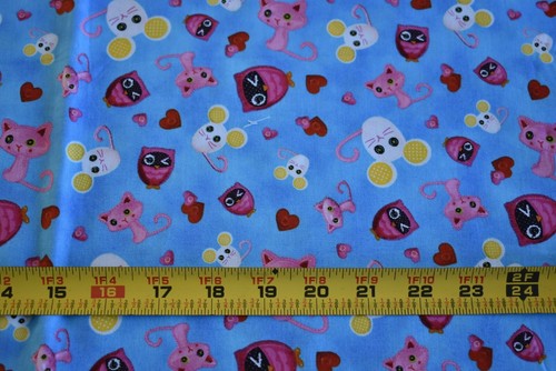 30" Long, "Popcorn the Bear" Quilt Cotton, Quilting Treasures/Bright Stars,N4141 - Picture 2 of 5