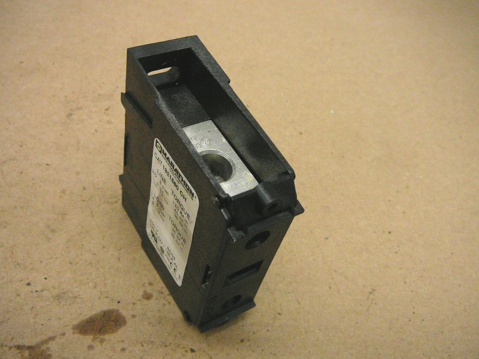 LOT OF 2 MARATHON POWER TERMINAL BLOCKS 1321580 CH 600V 175A 1 POLE
