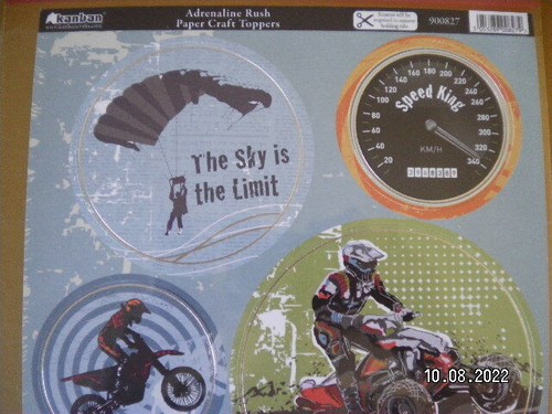 Beautiful Kanban Die Cut Toppers 'Adrenaline Rush' (X94) - Picture 2 of 3