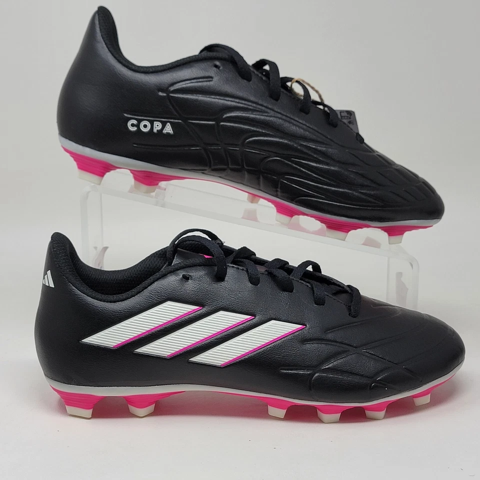 Botines de fútbol Adidas para hombre talla 5 para mujer 6 Copa Pure.4 FxG negro rosa GY9081 nuevos  Foto 2 de 4