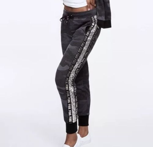 PINK Sequin Bling Skinny Jogger Pant 