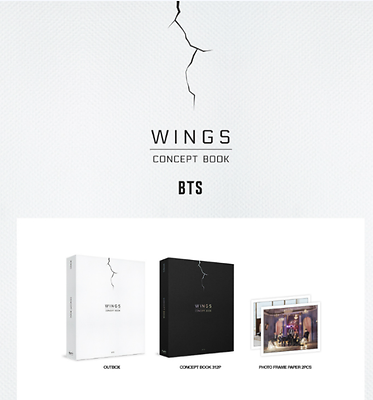 BTS Wings Concept Book Limited Edition + Random Lenticular Card