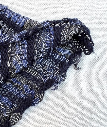 Blue Ribbon Crochet Poncho Top w Hood Women's Sz S/M INC International Concepts - Photo 19 sur 24