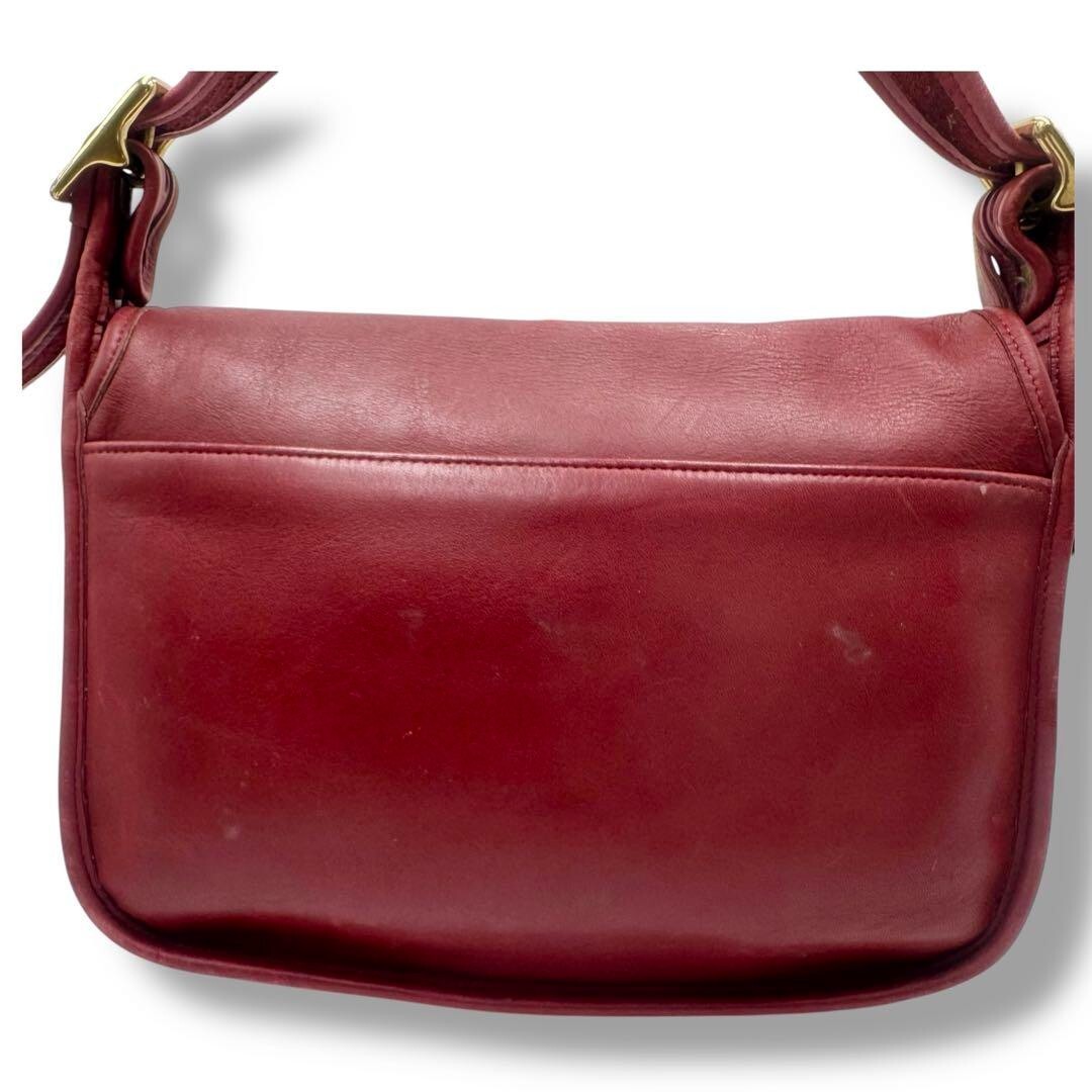 Extremely Rare Made In USA Old Coach 9951 Shoulder Bag Red