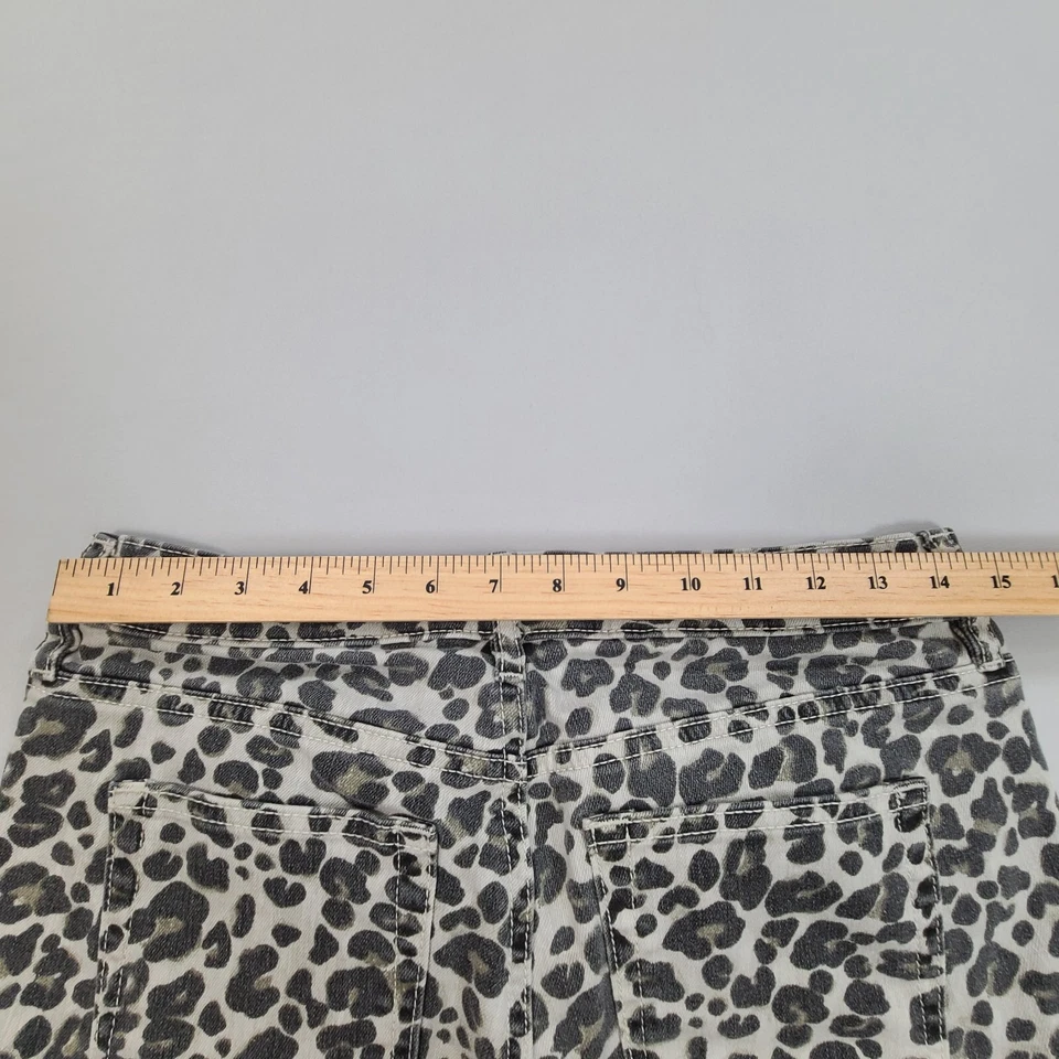 Pantalones Loft Mujer 25 Marrón Estampado Animal Informal Exterior Damas Foto 3 de 4