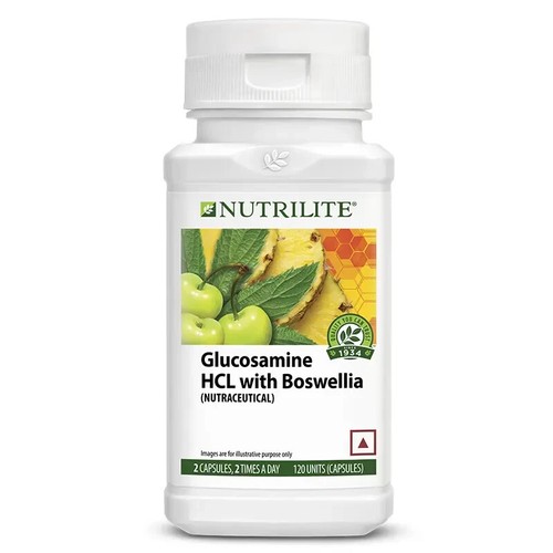 Amwy Nutrilite Glucosamine Hcl With Boswellia - Pack of 120N Capsules - 第 1/2 張圖片