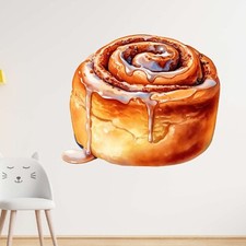 Lumaca alla Cannella con Ghisa di Zucchero Sticker - Adesivo Murale Colazione e Adesivo Auto