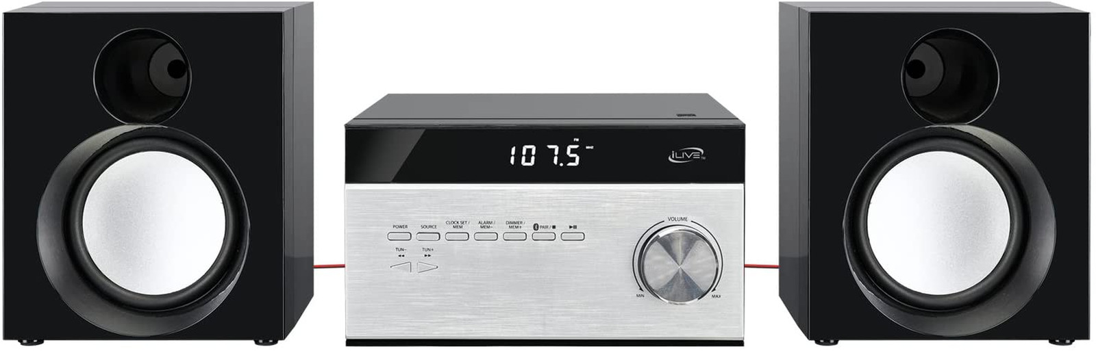 Wireless Home Stereo System with CD Player and AM/FM Radio and Remote Control