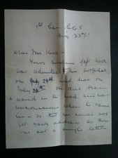 1917 WORLD WAR I  LETTER  ,  WW2 HISTORY , ICONIC Reproduction , Reenactment 