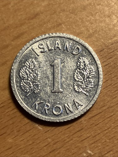 Island 1 Krone 1980 wie abgebildet. Portofrei