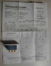 Mini-Circuits ZMDC-20-3  .2-250 MHz Directional Coupler  NOS REALLY NICE ITEM
