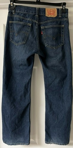 LEVIS 505 Size 16 Reg 28 X 27 Reg Fit Denim Jeans Straight Leg - Picture 2 of 8