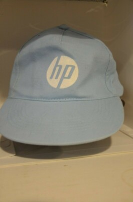  Baby Blue HP Baseball Hat with adjustable metal clip and strap.