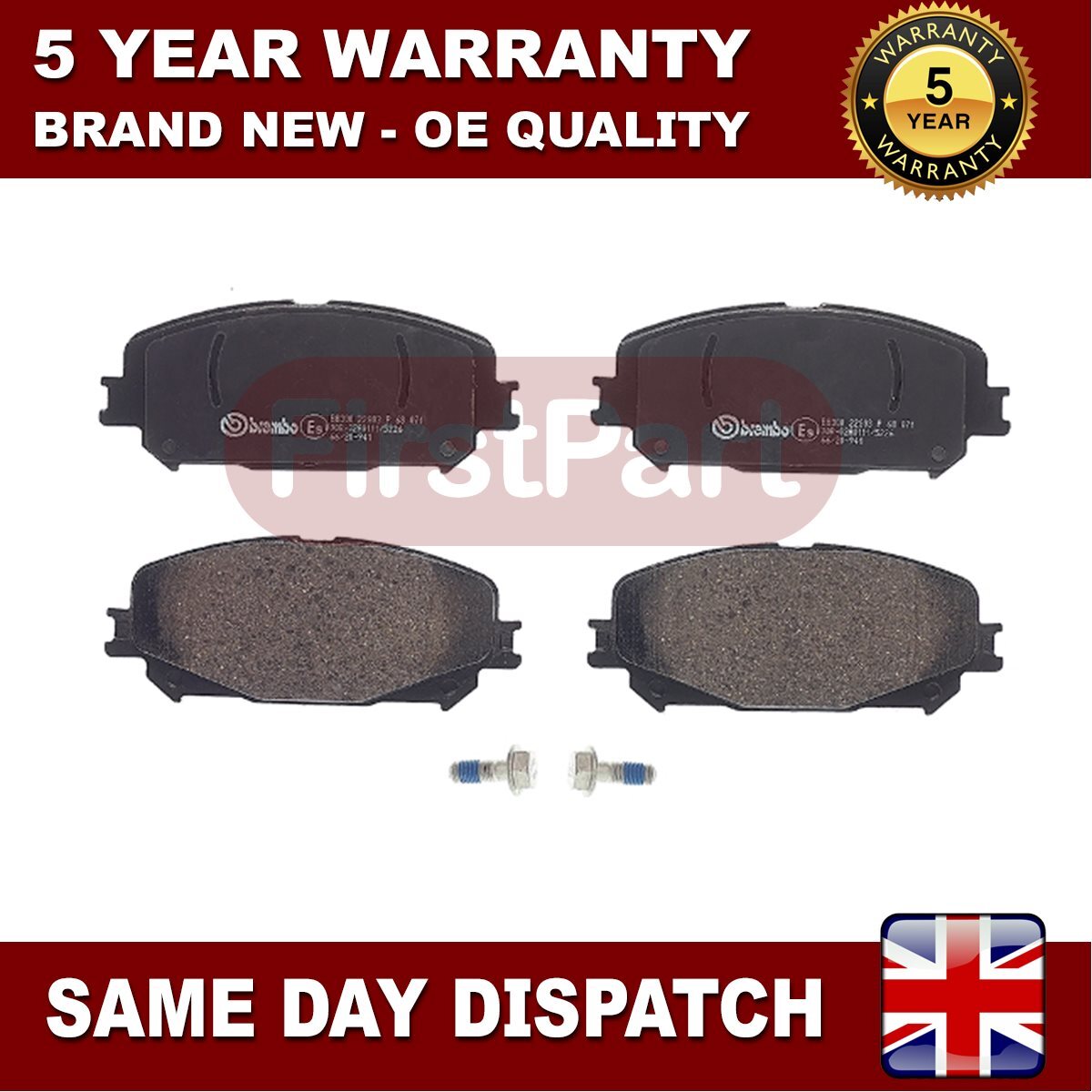 Fits Renault Scenic 2017- Grand Scenic 2017- Firstpart Front Brake Pads Set