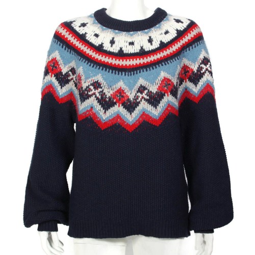 J. CREW Zig Zag Faire Isle Wool Alpaca 