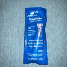 Permatex 19967 0.5 ml Pipette Blue Medium Str...