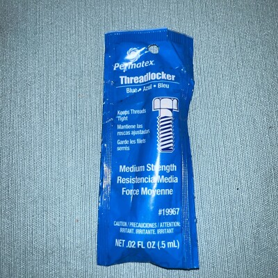 Permatex 19967 0.5 ml Pipette Blue Medium Strength Threadlocker Pack of 1
